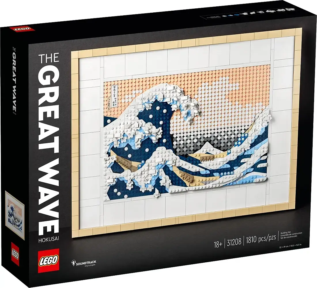 Pudełko zestawu 31208 z serii LEGO® Art – Wielka fala