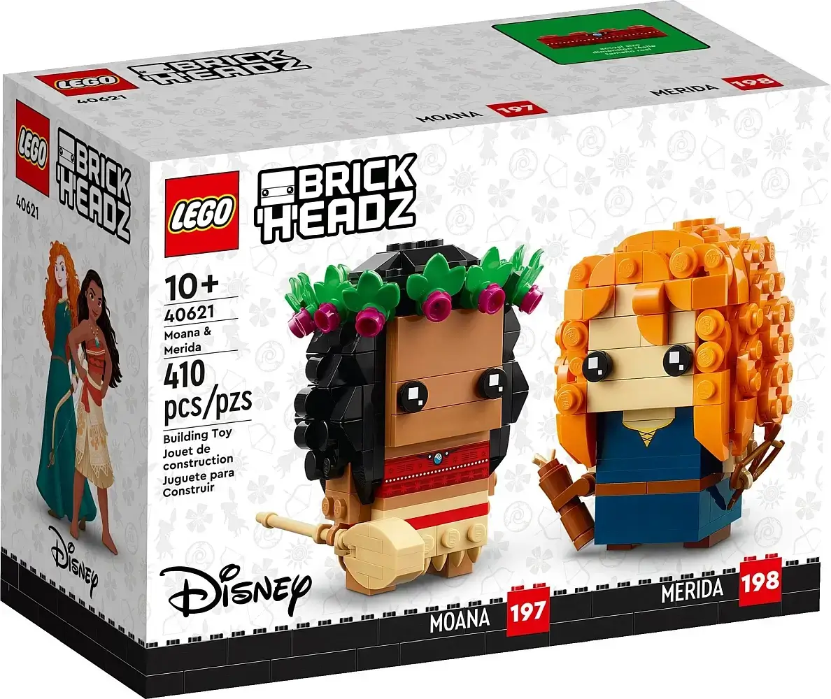 Pudełko zestawu 40621 z serii LEGO® BrickHeadz – Vaiana i Merida