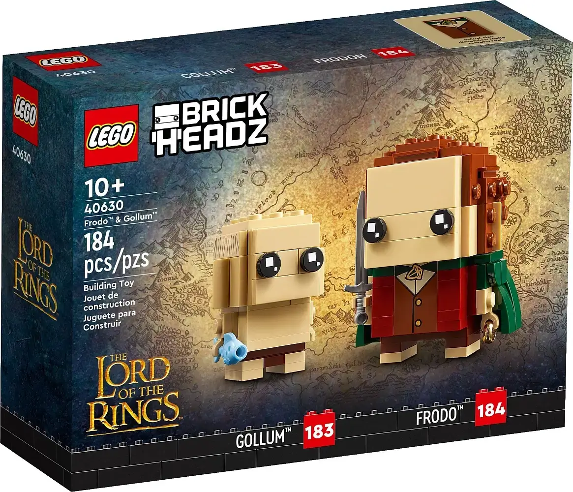 Pudełko zestawu 40630 z serii LEGO® BrickHeadz – Frodo™ i Gollum™