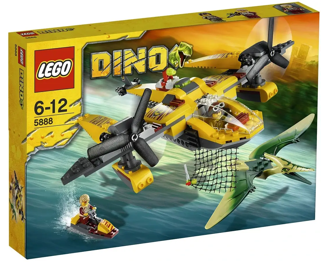 Pudełko zestawu 5888 z serii LEGO® Dino – Hydroplan łowców