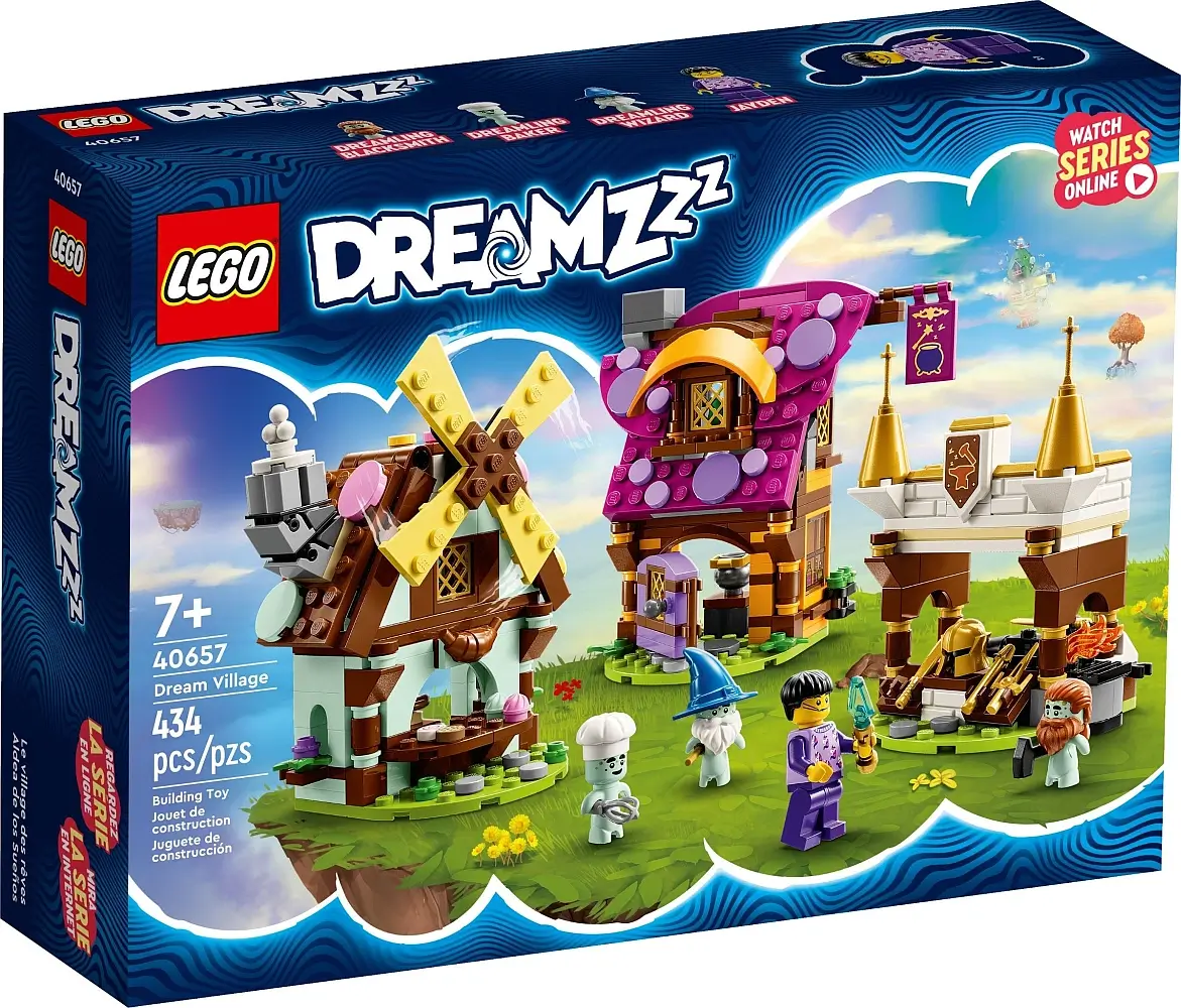 Pudełko zestawu 40657 z serii DREAMZzz™ – Wioska marzeń 