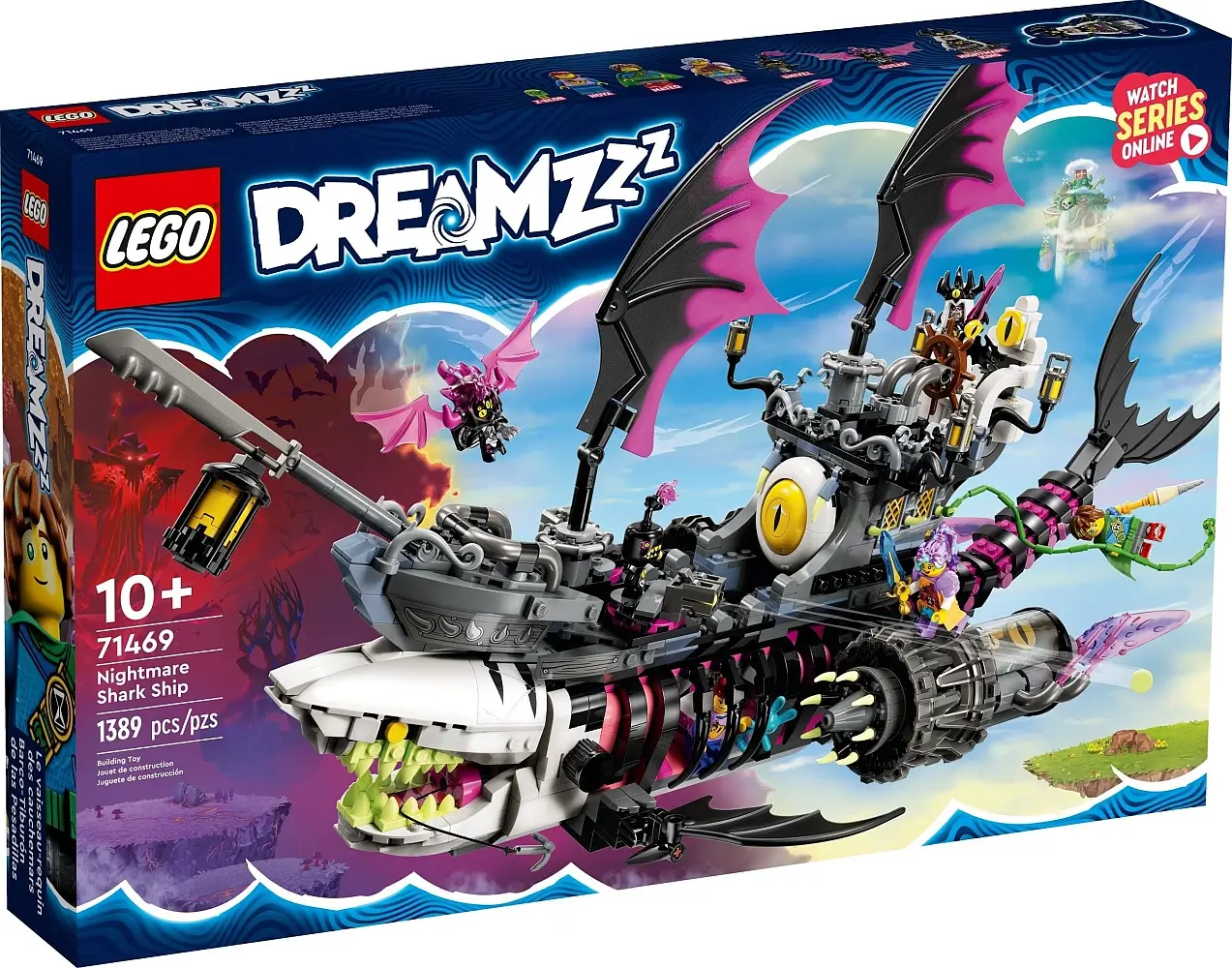 Pudełko zestawu 71469 z serii DREAMZzz™ – Statek koszmarnego rekina 