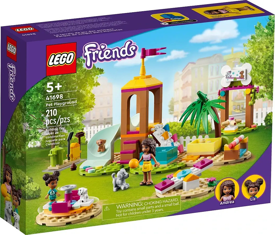 Pudełko zestawu 41698 z serii Friends™ – Plac zabaw dla zwierzątek