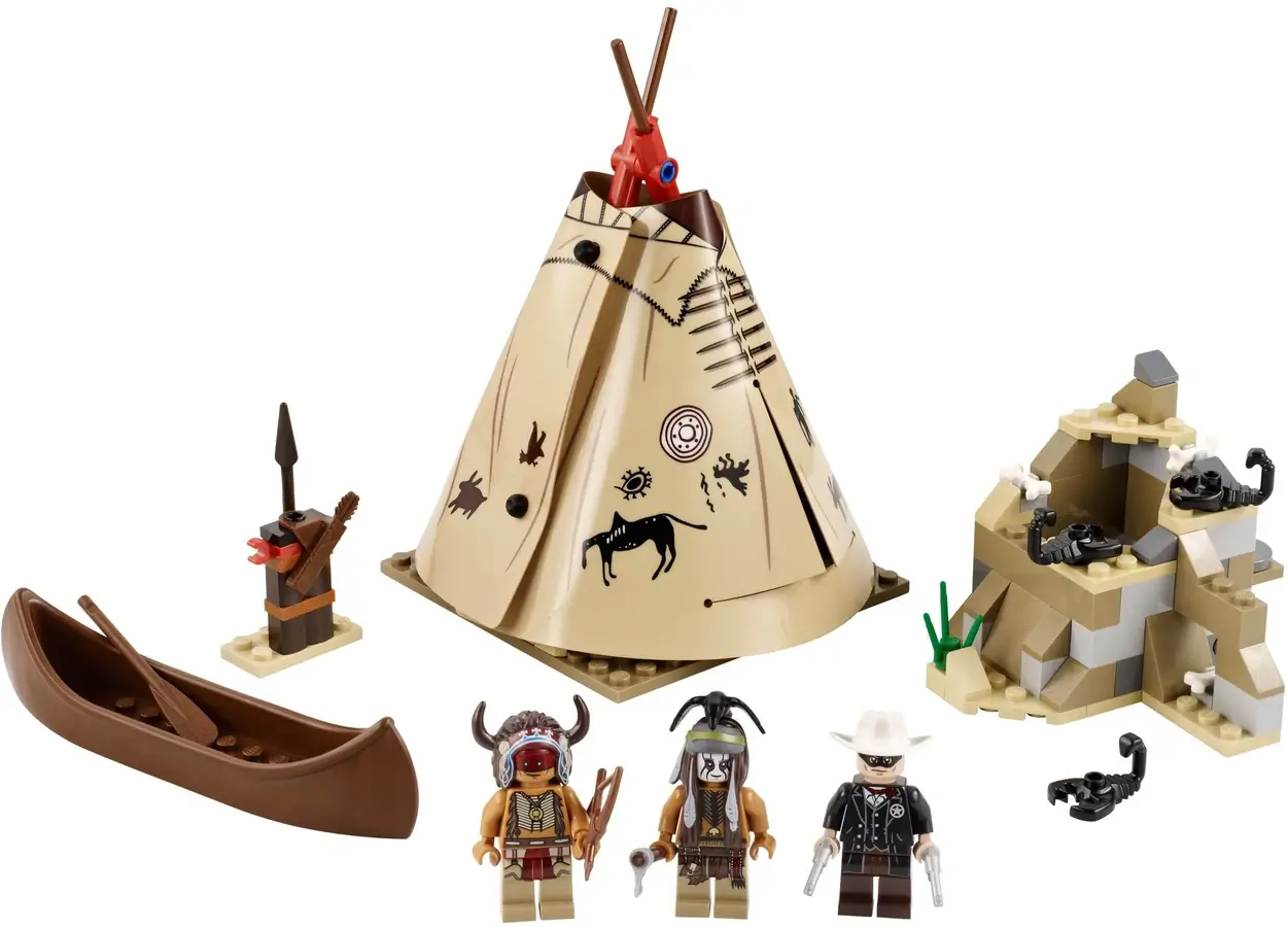 Obóz Indian z wodzem Komańczów - seria LEGO® Jeździec Znikąd™