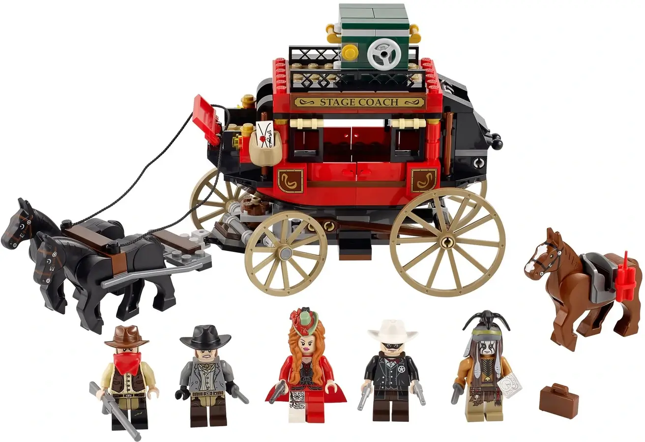 Dyliżans ze srebrem Red Harrington - seria LEGO® Jeździec Znikąd™