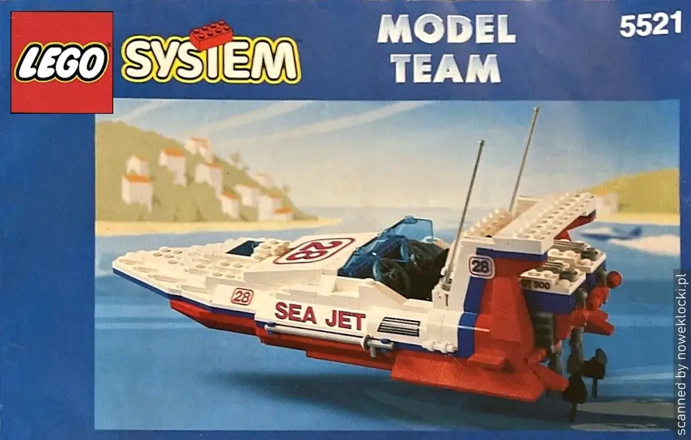 Zdjęcie zestawu 5521 z serii LEGO® Model Team – odrzutowiec morski