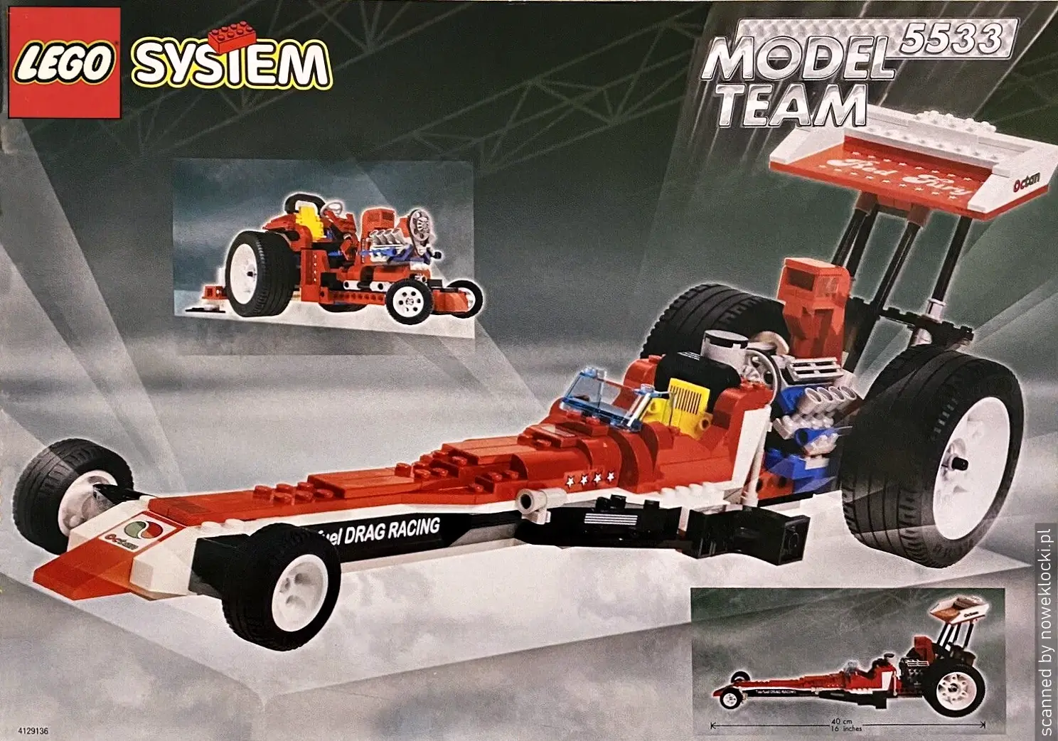 Zdjęcie zestawu 5533 z serii LEGO® Model Team – Wyścigowiec Dragster