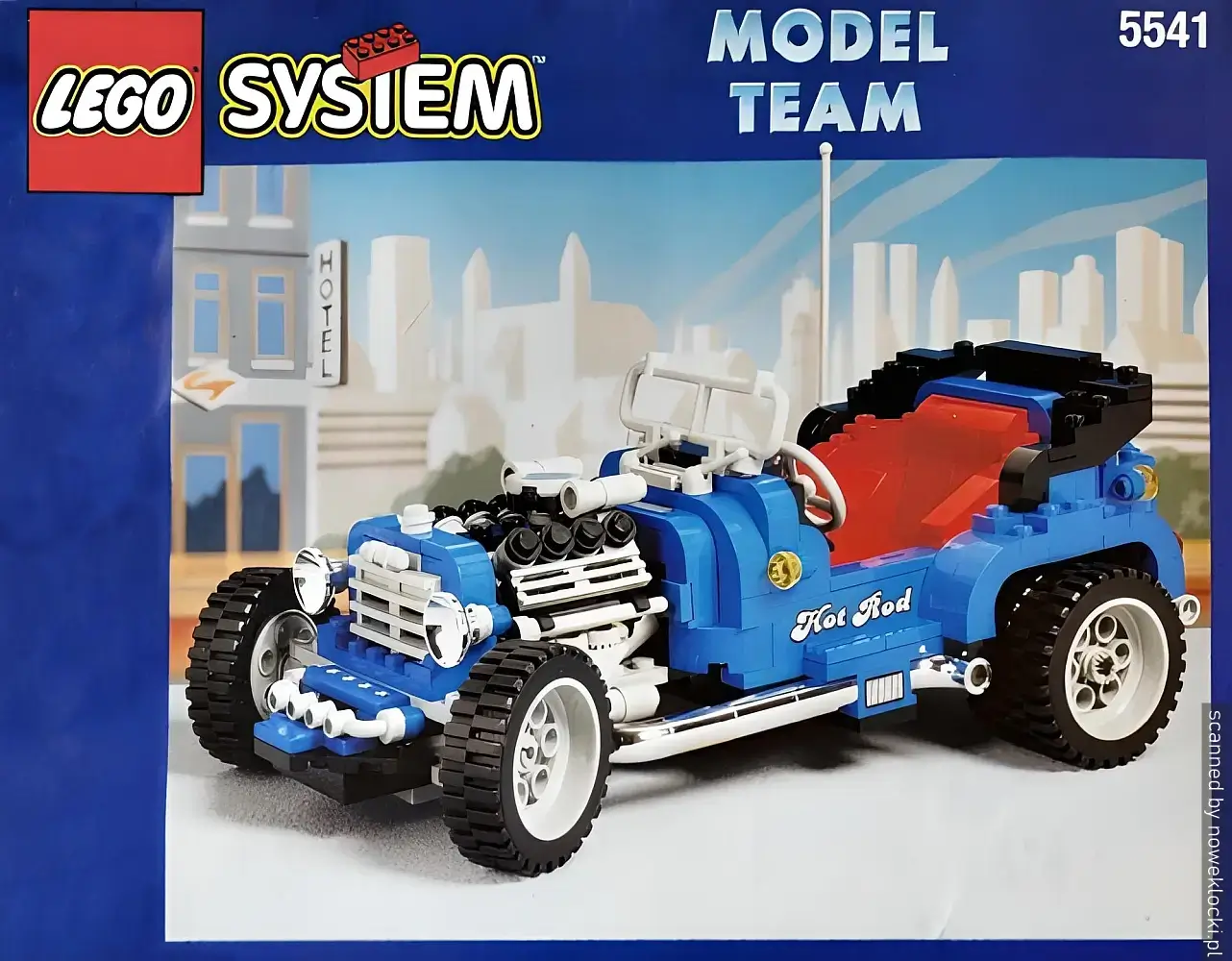 Zdjęcie zestawu 5541 z serii LEGO® Model Team – niebieski hot rod