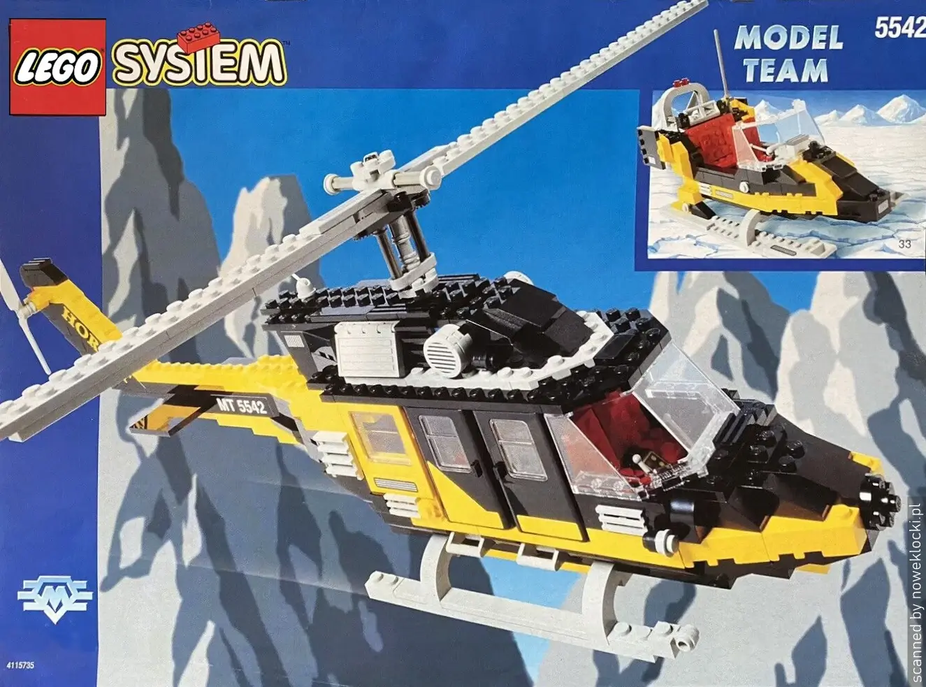 Zdjęcie zestawu 5542 z serii LEGO® Model Team – Helikopter ratunkowy