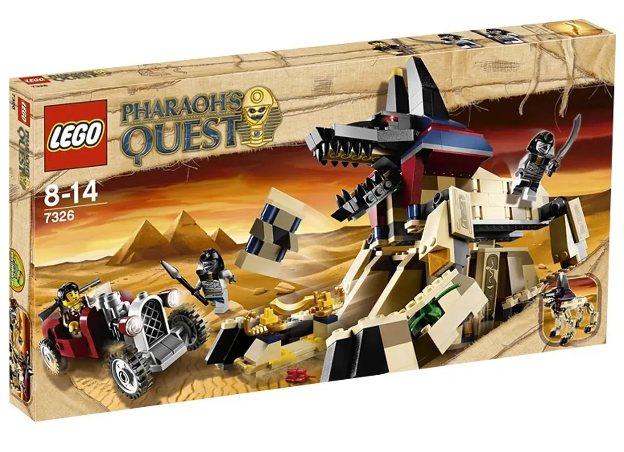 Pudełko zestawu 7326 z serii LEGO® Pharaohs Quest – Przebudzenie sfinksa