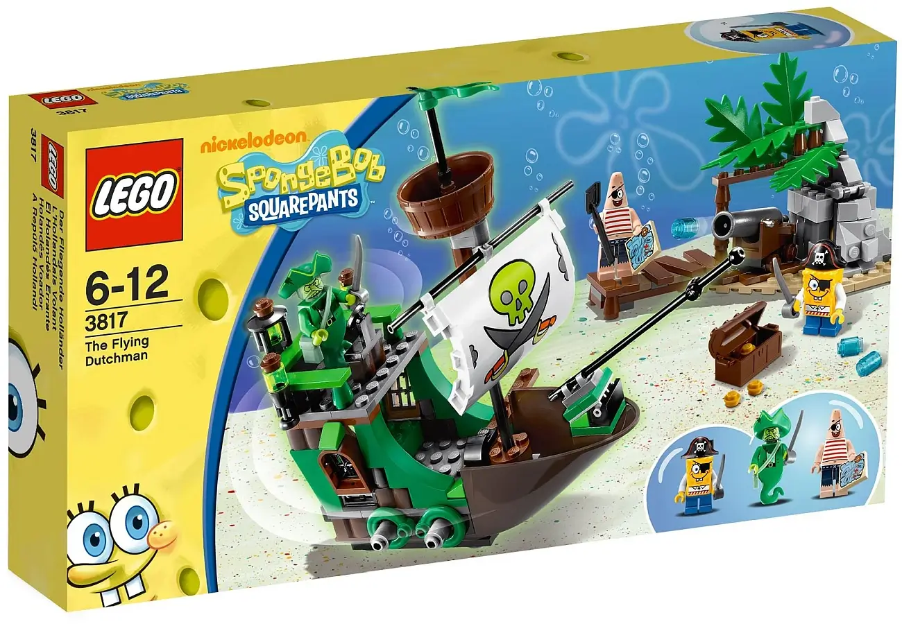 Zdjęcie pudełka zestawu 3817 z serii LEGO® SpongeBob Kanciastoporty™ – Latający Holender