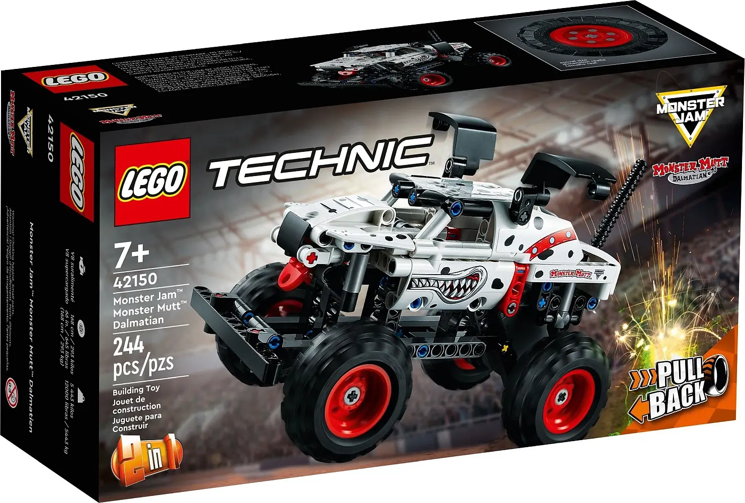 Pudełko zestawu 42150 z serii LEGO® Technic™ – Monster Mutt™ Dalmatian