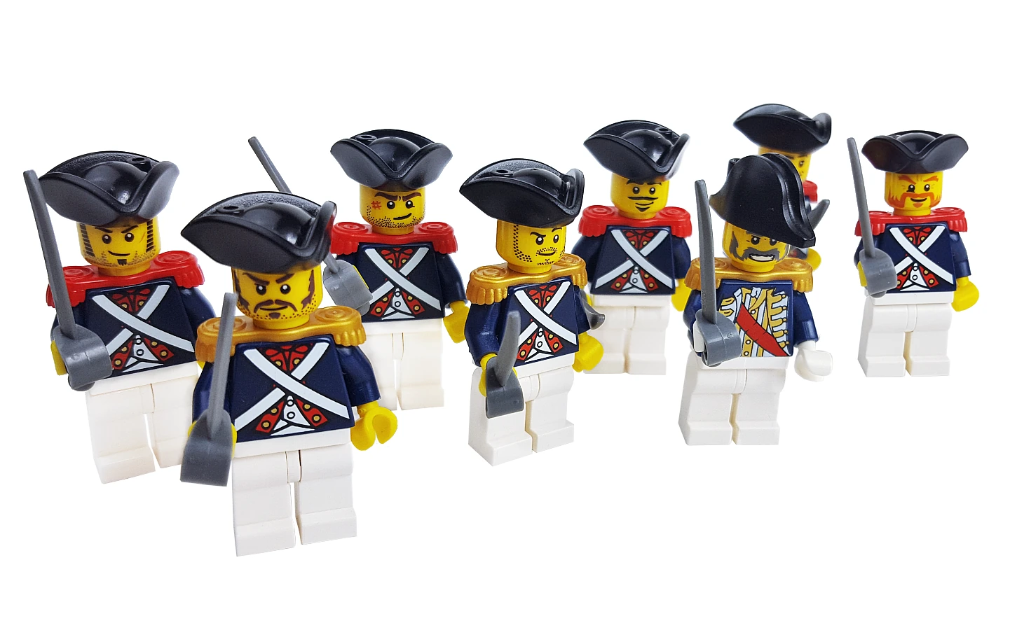 Oddział żołnierzy LEGO® z granatowymi/navy torsami