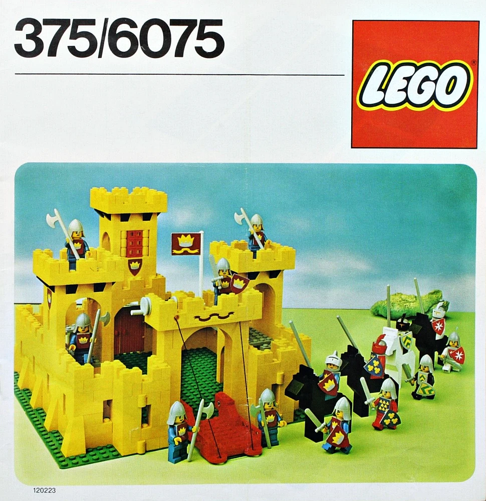 Zamek nr 375 z klocków LEGO® z 1978 roku