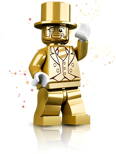 Figurka LEGO® Mr Gold - Pan Złoty