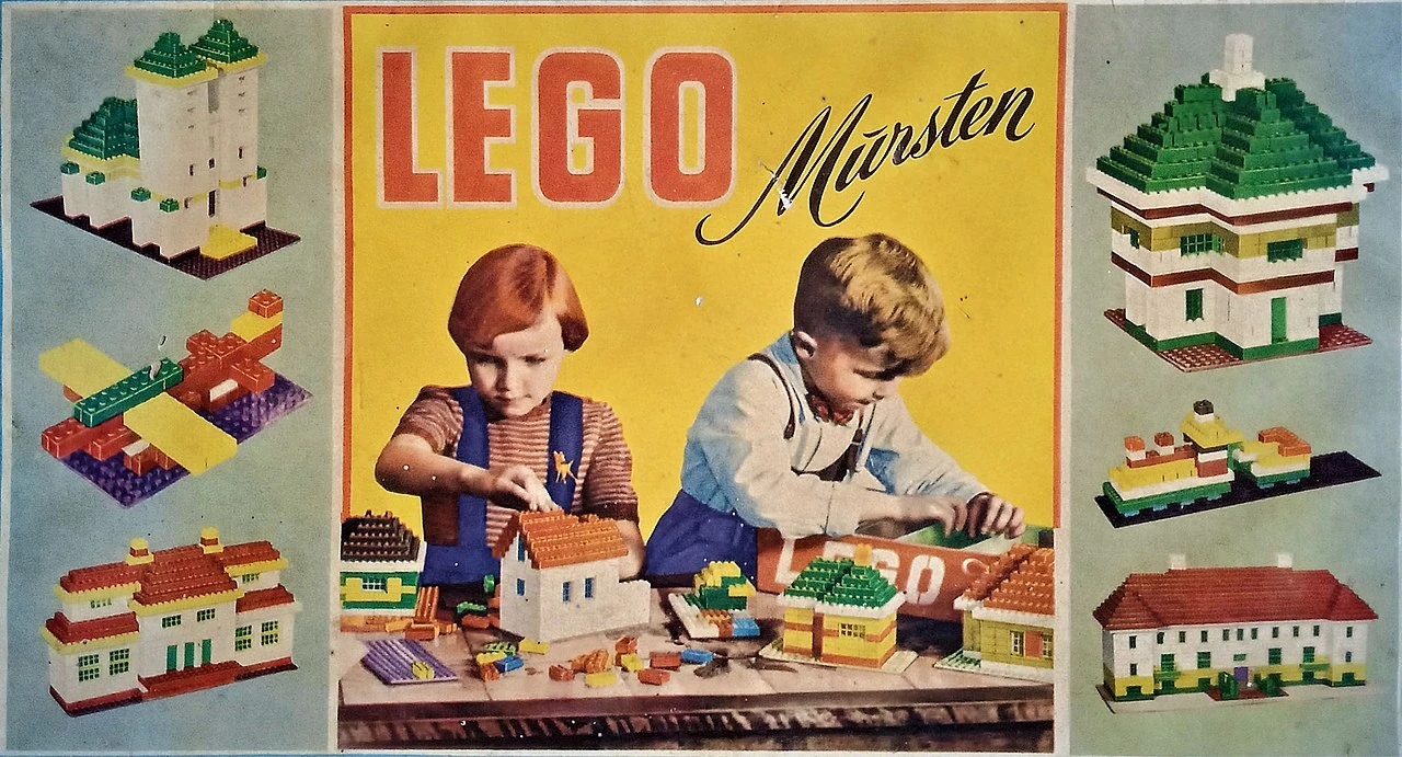 Okładka zestawu z klockami LEGO® Mursten z lat 1953-1955