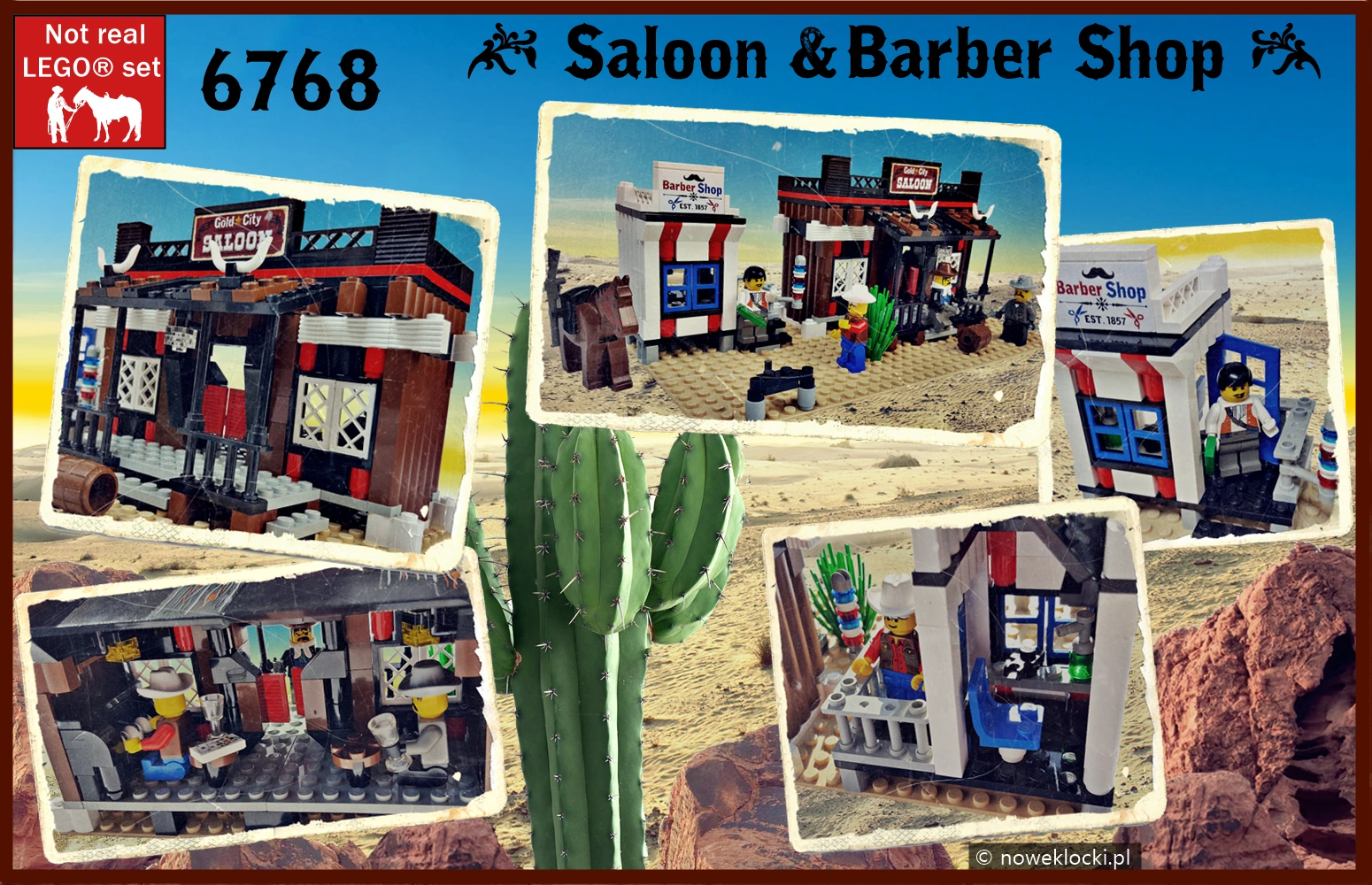 Saloon i barber shop z klocków LEGO®