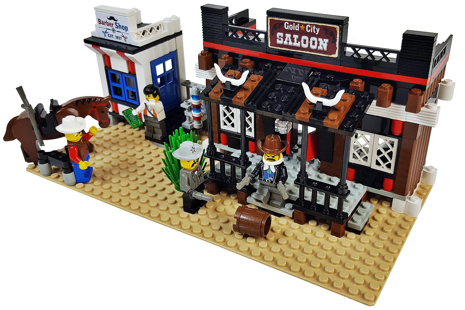 Saloon z klocków LEGO® na Dzikim Zachodzie