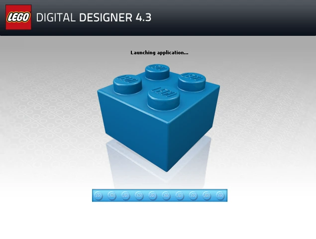 Ekran ładowania programu LEGO® Digital Designer