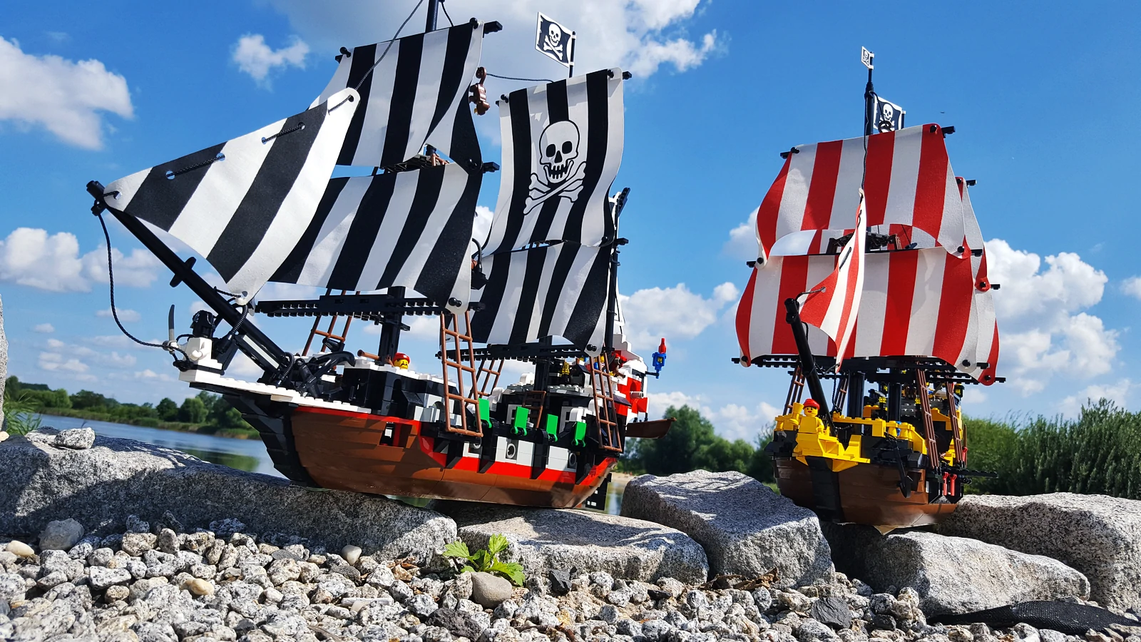 Statki pirackie 6285 i 6286 z klocków LEGO®