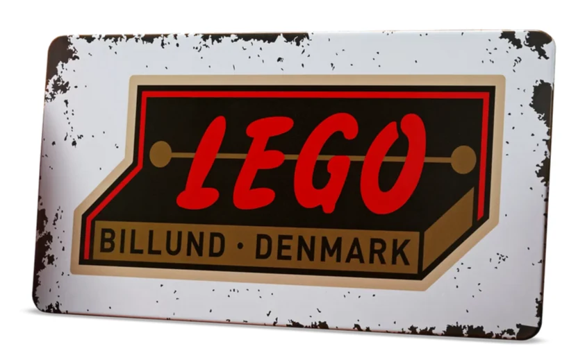 Pamiątkowa tabliczka ze starym logo LEGO® z lat 50. - produkt nr 5007016