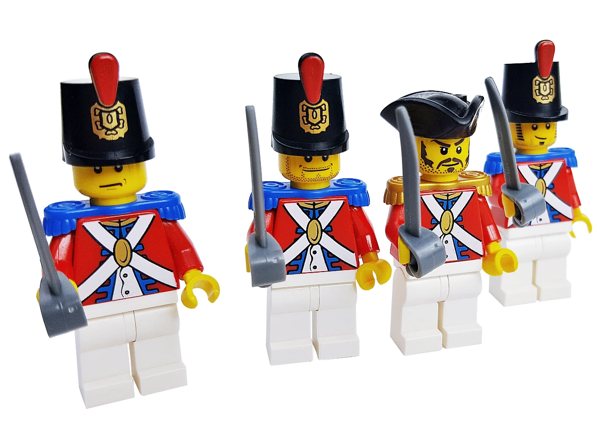 Czerwoni żołnierze LEGO® z serii Pirates z 2009 roku