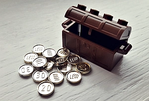 Monety i skrzynia LEGO 