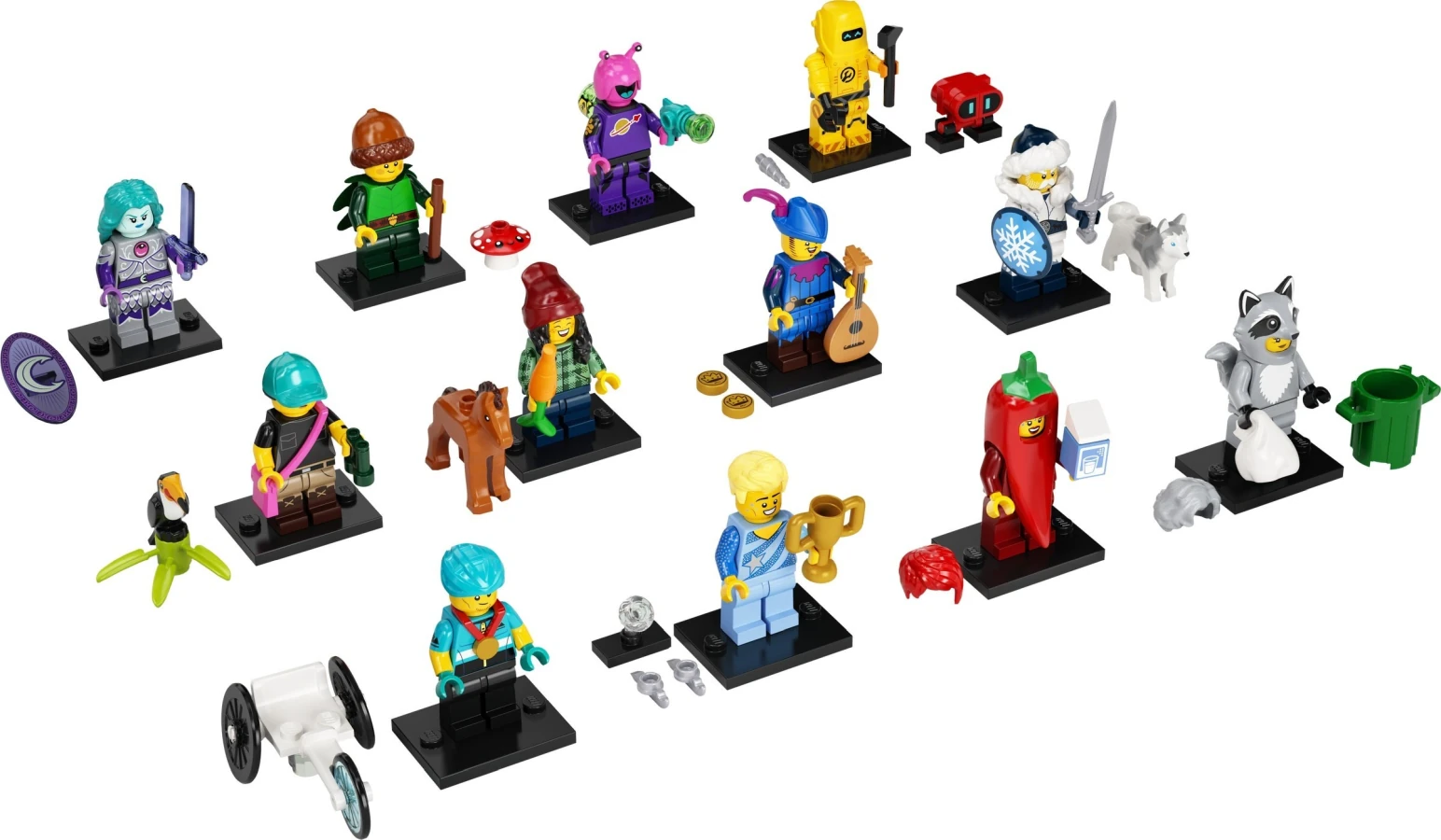 Komplet minifigurek LEGO® z 22 serii