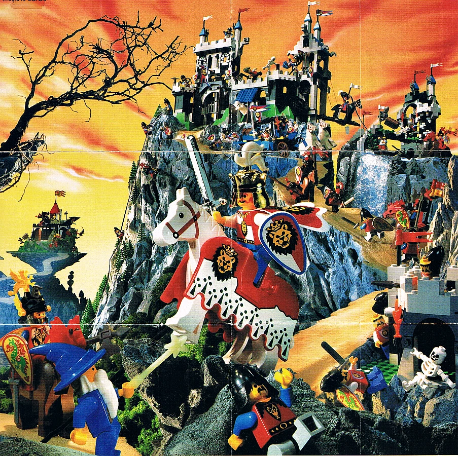 Scena walki z rycerzami Royal Knights z serii LEGO® Castle