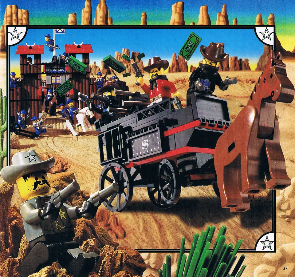 Napad bandytów na fort z serii LEGO Western