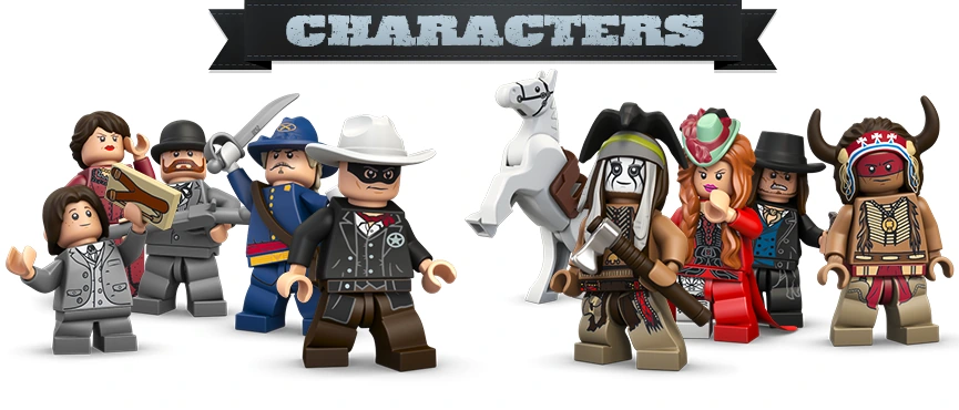 Różne postacie z serii LEGO® Lone Ranger™