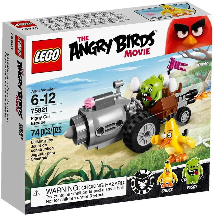 Pudełko zestawu 75821 z serii LEGO® Angry Birds™ – samochód świnki