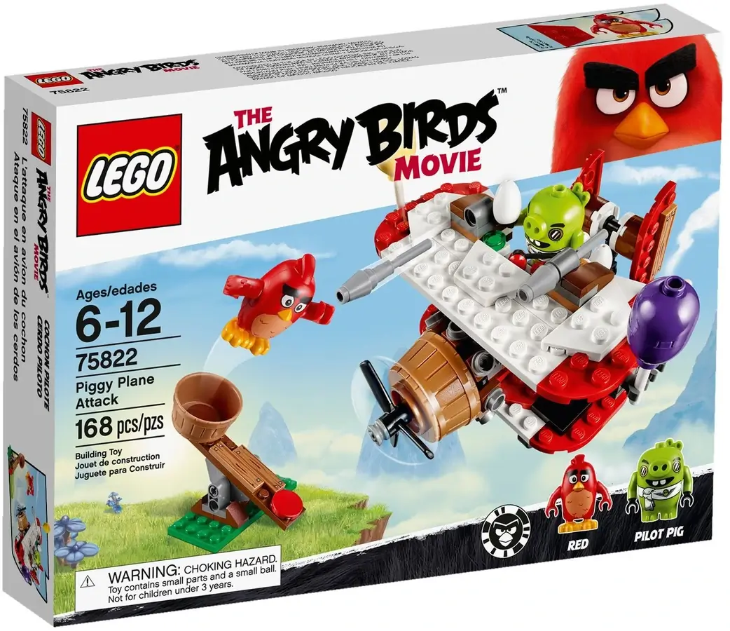 Pudełko zestawu 75822 z serii LEGO® Angry Birds™ – samolot świnek
