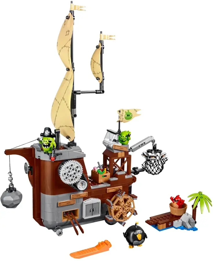 Statek piracki świnek z serii LEGO® Angry Birds™