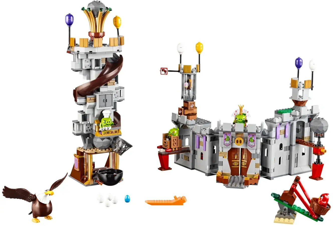 Zamek świńskiego króla z serii LEGO® Angry Birds™
