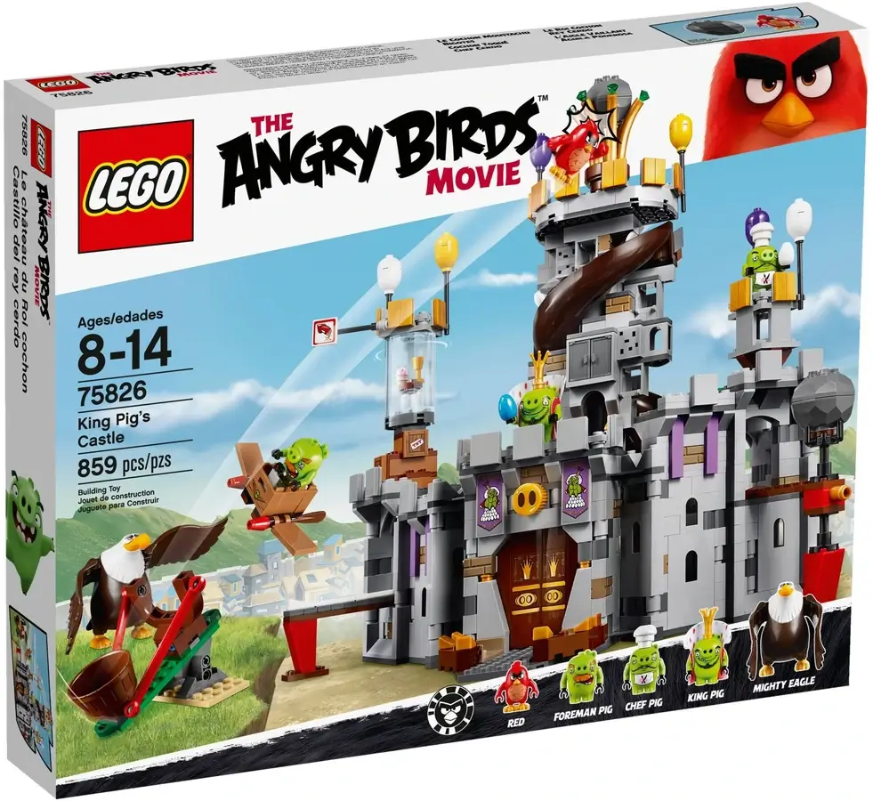 Pudełko zestawu 75826 z serii LEGO® Angry Birds™ – zamek świnek