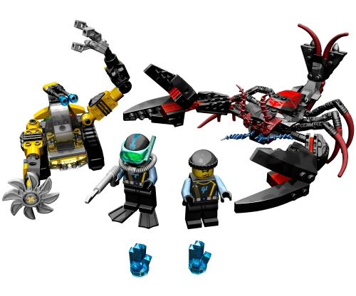 Atak czarno-czerwonego homara z serii LEGO® Aqua Raiders
