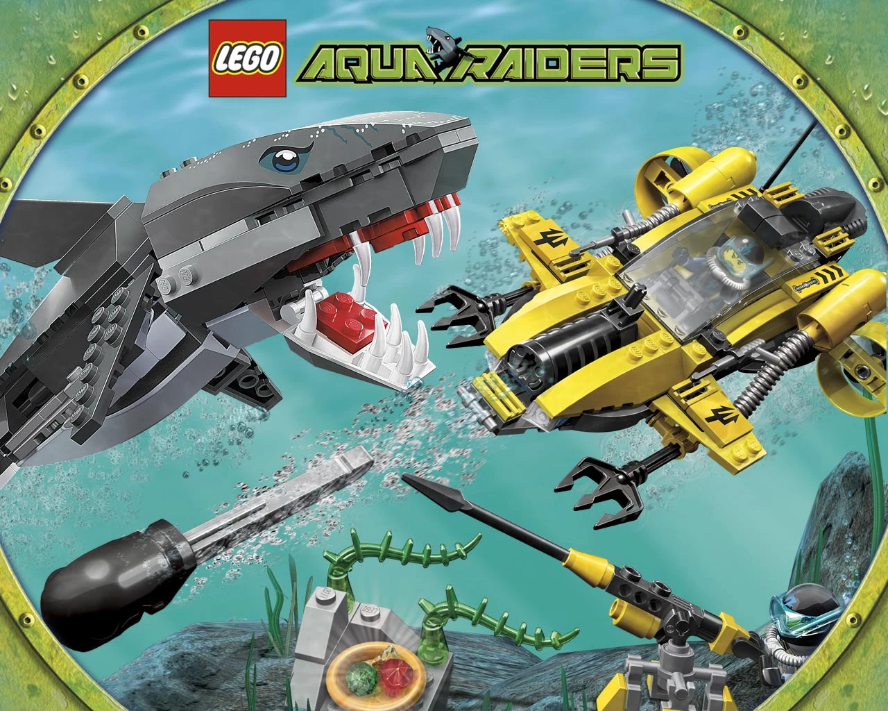 Zdjęcie zestawu 7773 z serii LEGO® Aqua Raiders – Atak rekina