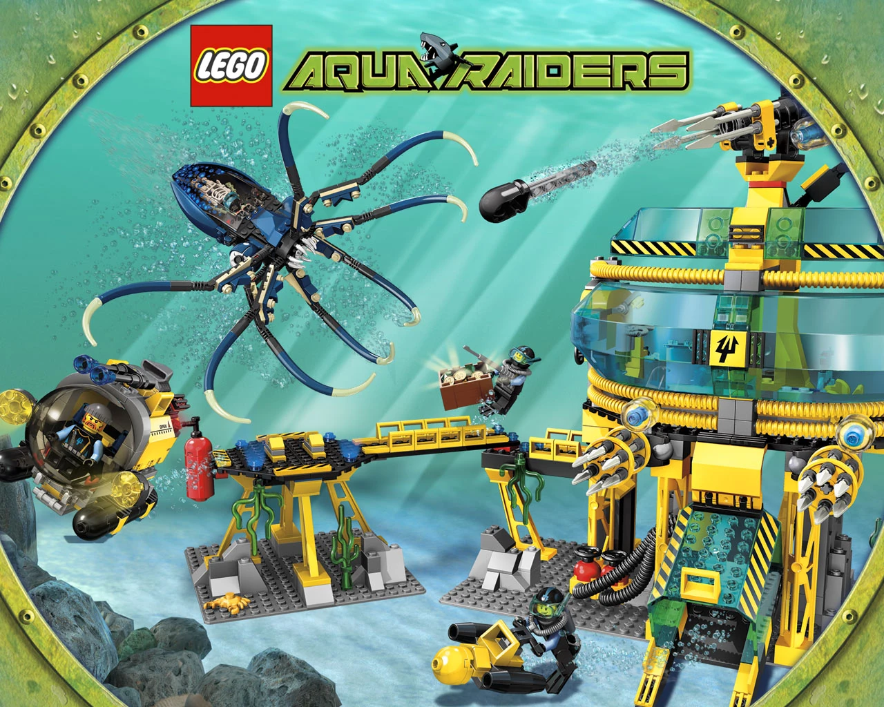 Zdjęcie zestawu 7775 z serii LEGO® Aqua Raiders – Atak na morską bazę