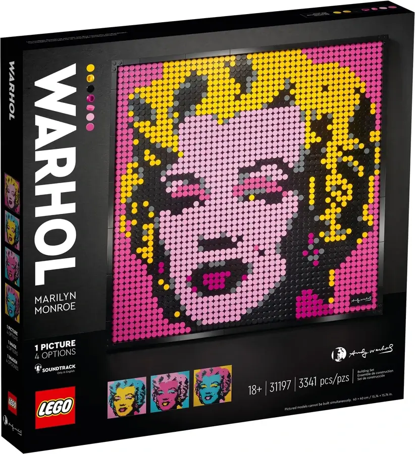 Pudełko zestawu 31197 z serii LEGO® Art – Marylin Monroe