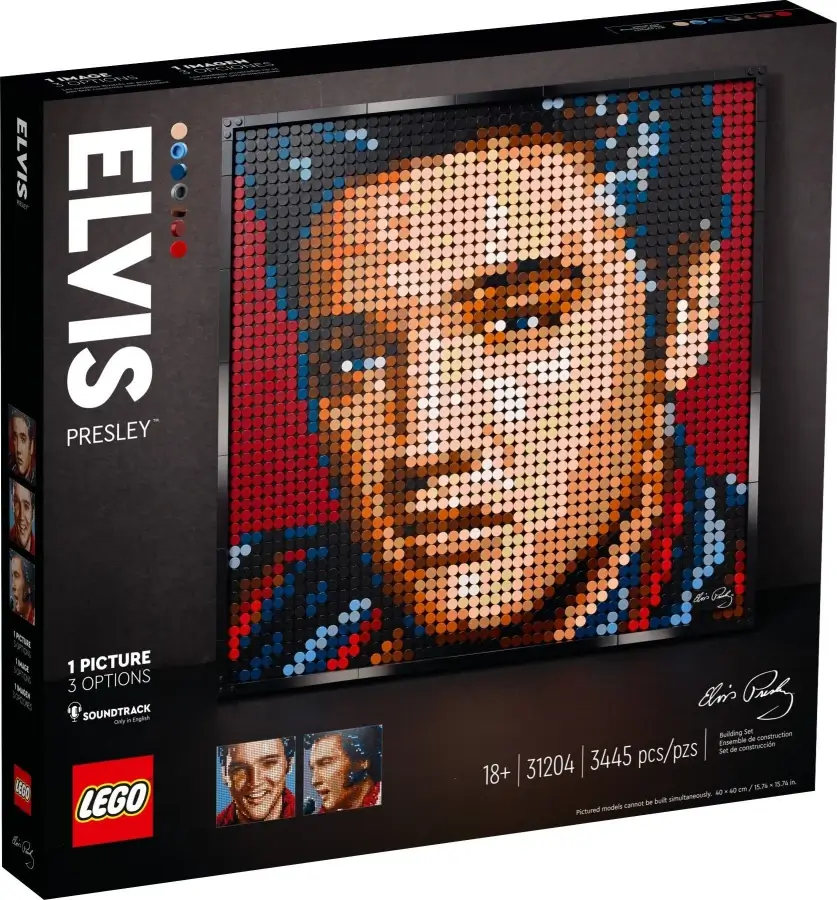 Pudełko zestawu 31204 z serii LEGO® Art – Elvis Presley