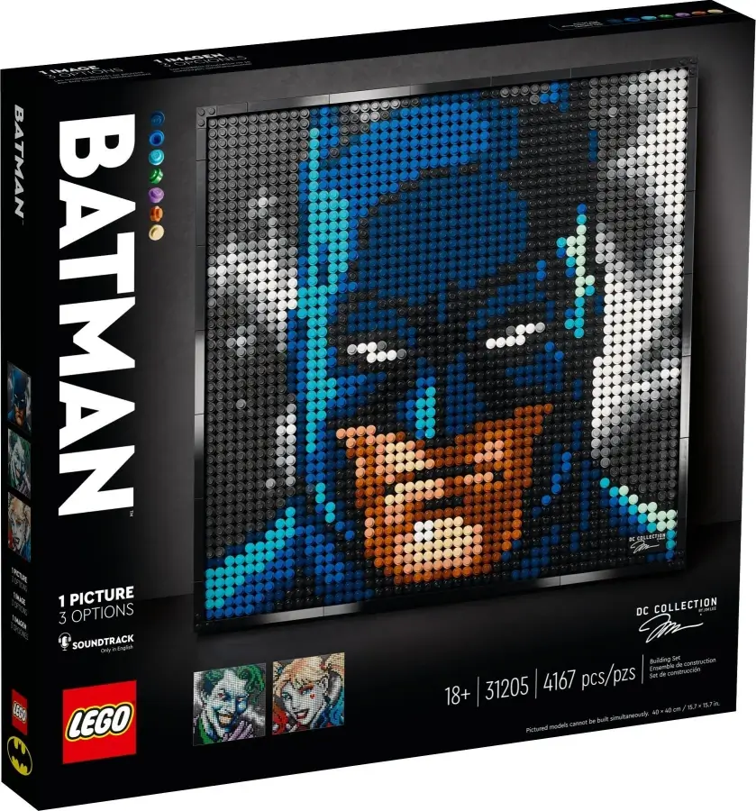 Pudełko zestawu 31205 z serii LEGO® Art – Batman™ Jima Lee