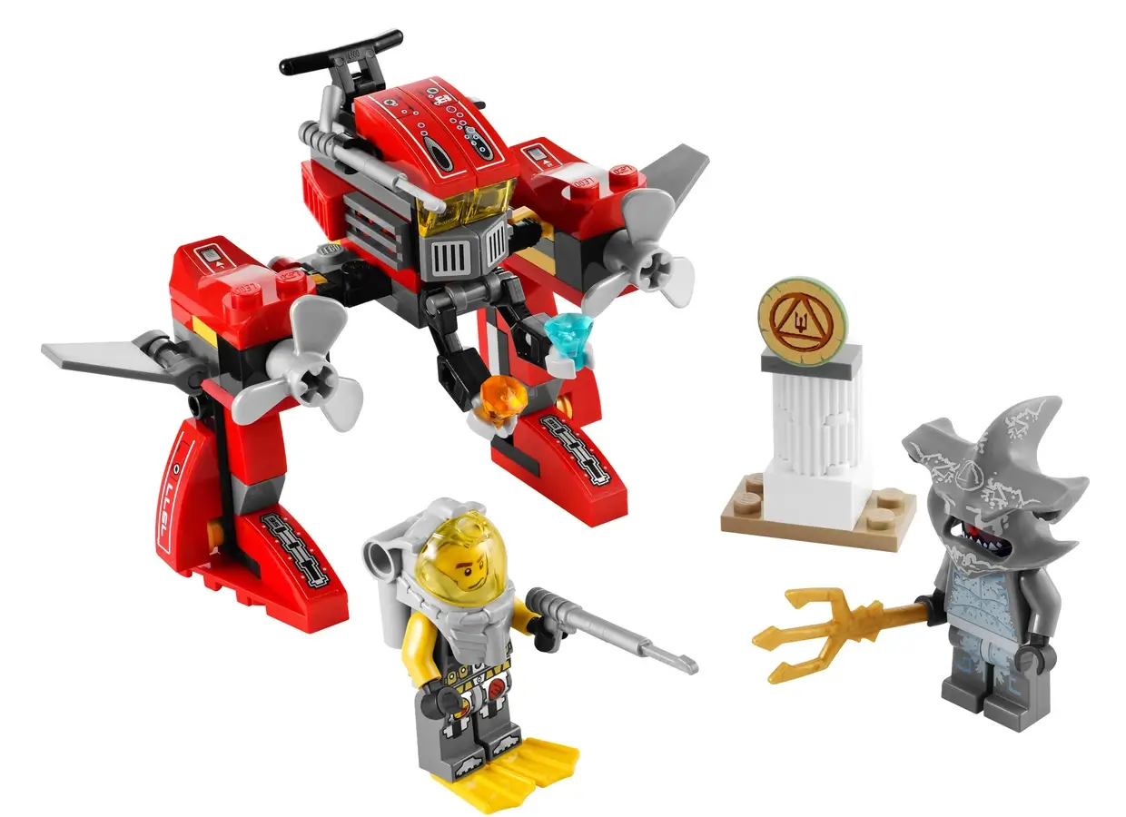 Czerwona podwodna maszyna krocząca – seria LEGO® Atlantis