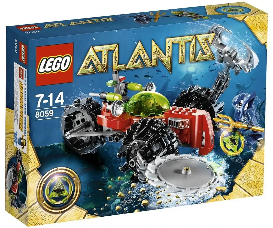 Pudełko zestawu 8059 z serii LEGO® Atlantis – czerwony pojazd głebinowy