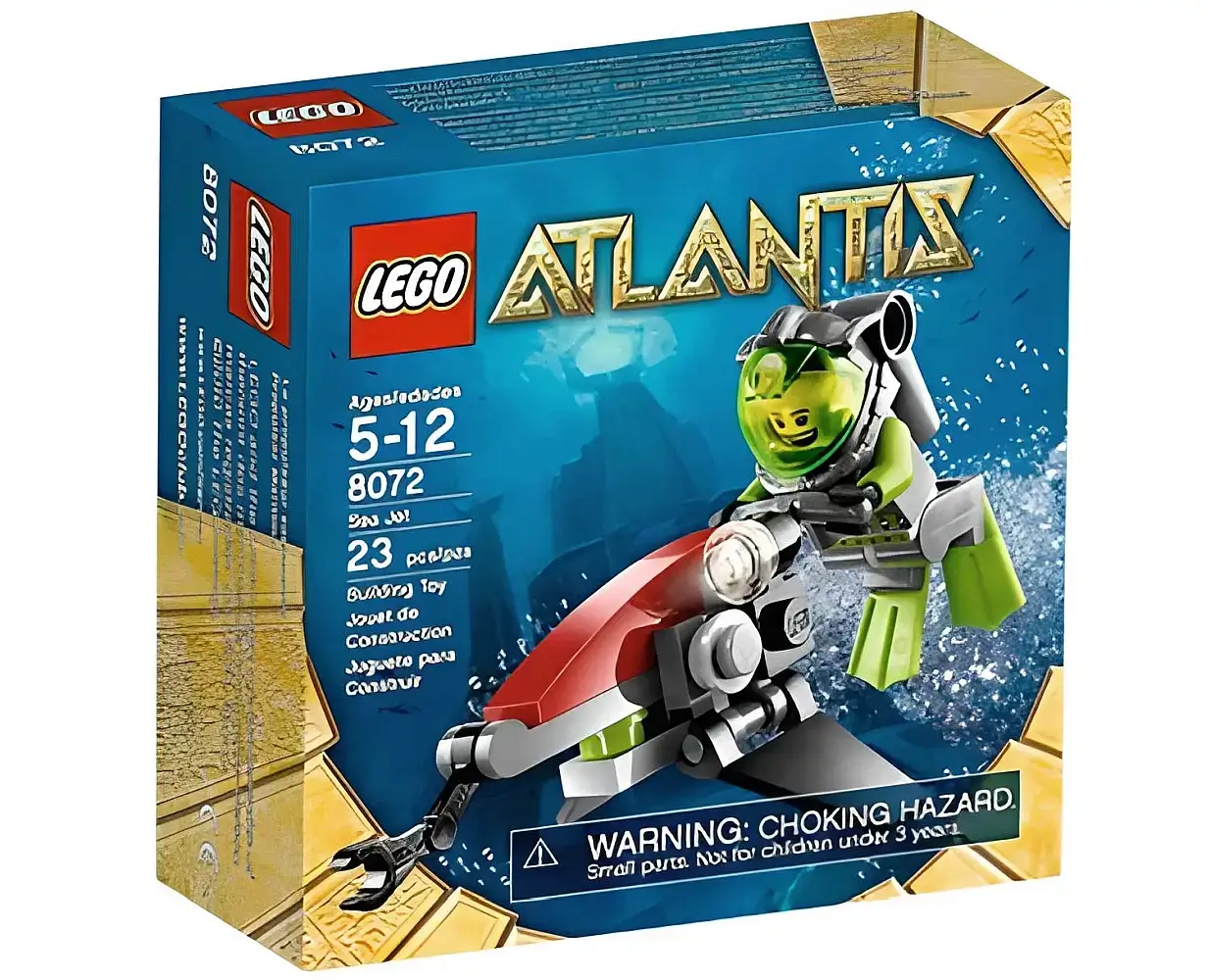 Pudełko zestawu 8072 z serii LEGO® Atlantis – Morski odrzutowiec