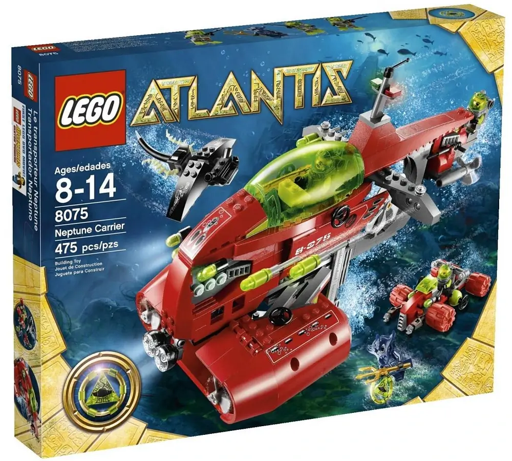 Pudełko zestawu 8075 z serii LEGO® Atlantis - Transportowiec Neptun
