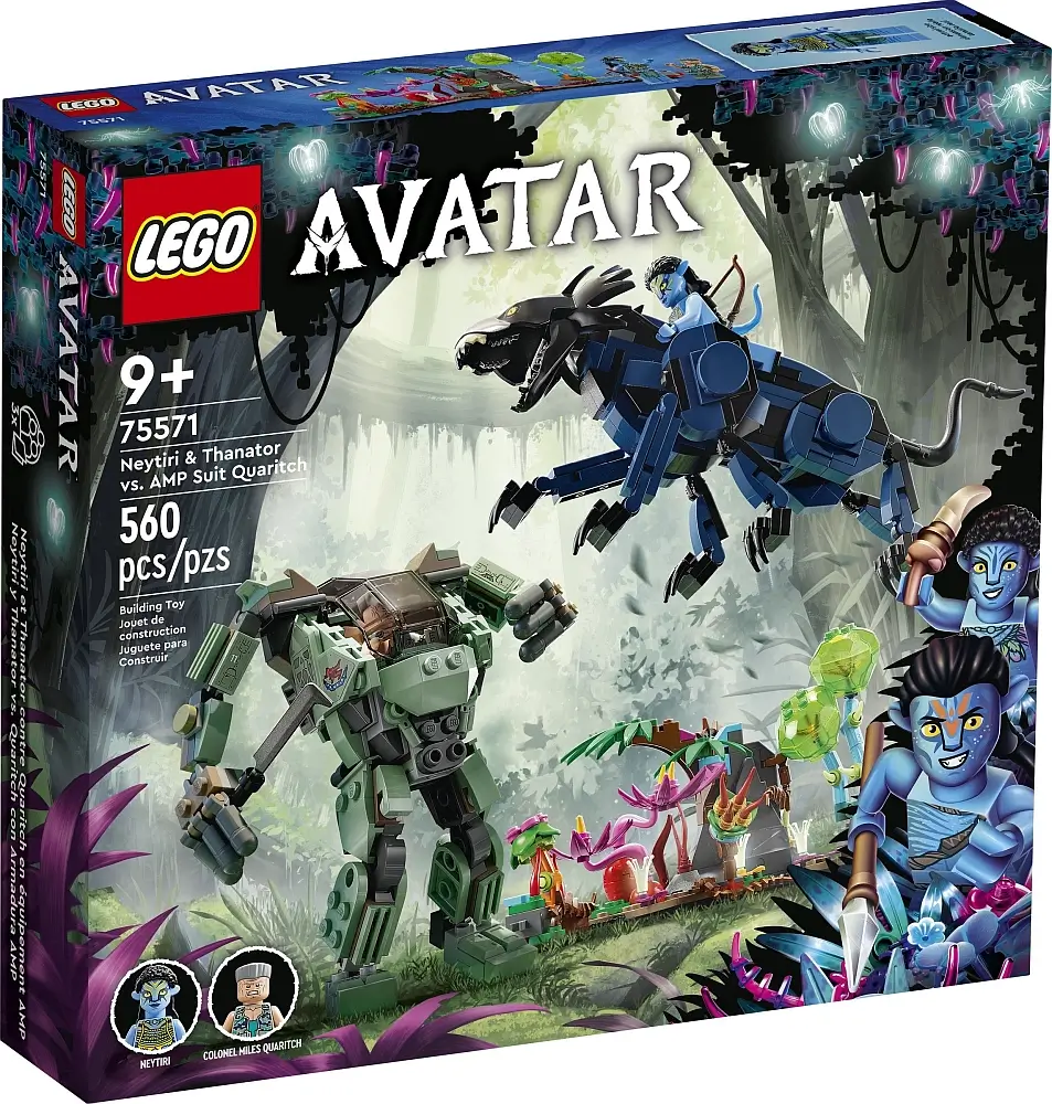 Pudełko zestawu 75571 z serii LEGO® Avatar™ – Neytiri i Thanator kontra Quaritch