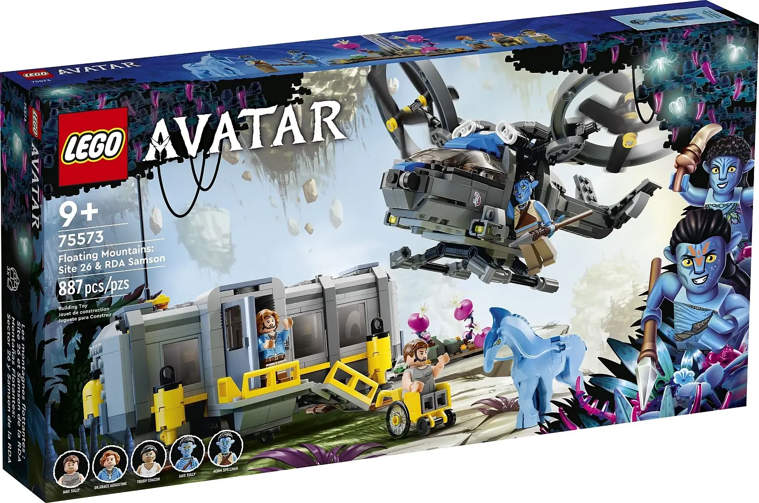 Pudełko zestawu 75573 z serii LEGO® Avatar™ – stanowisko 26 i Samson ZPZ
