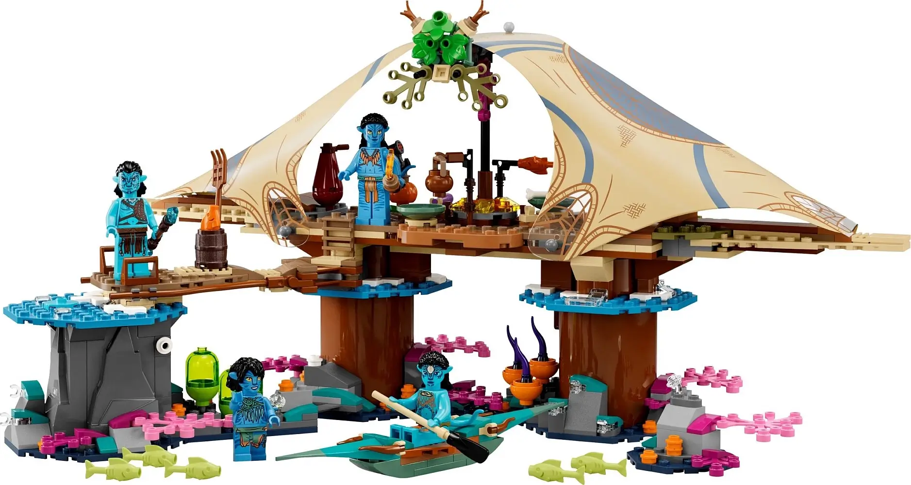 Dom na rafie klanu Metkayina z serii LEGO® Avatar™