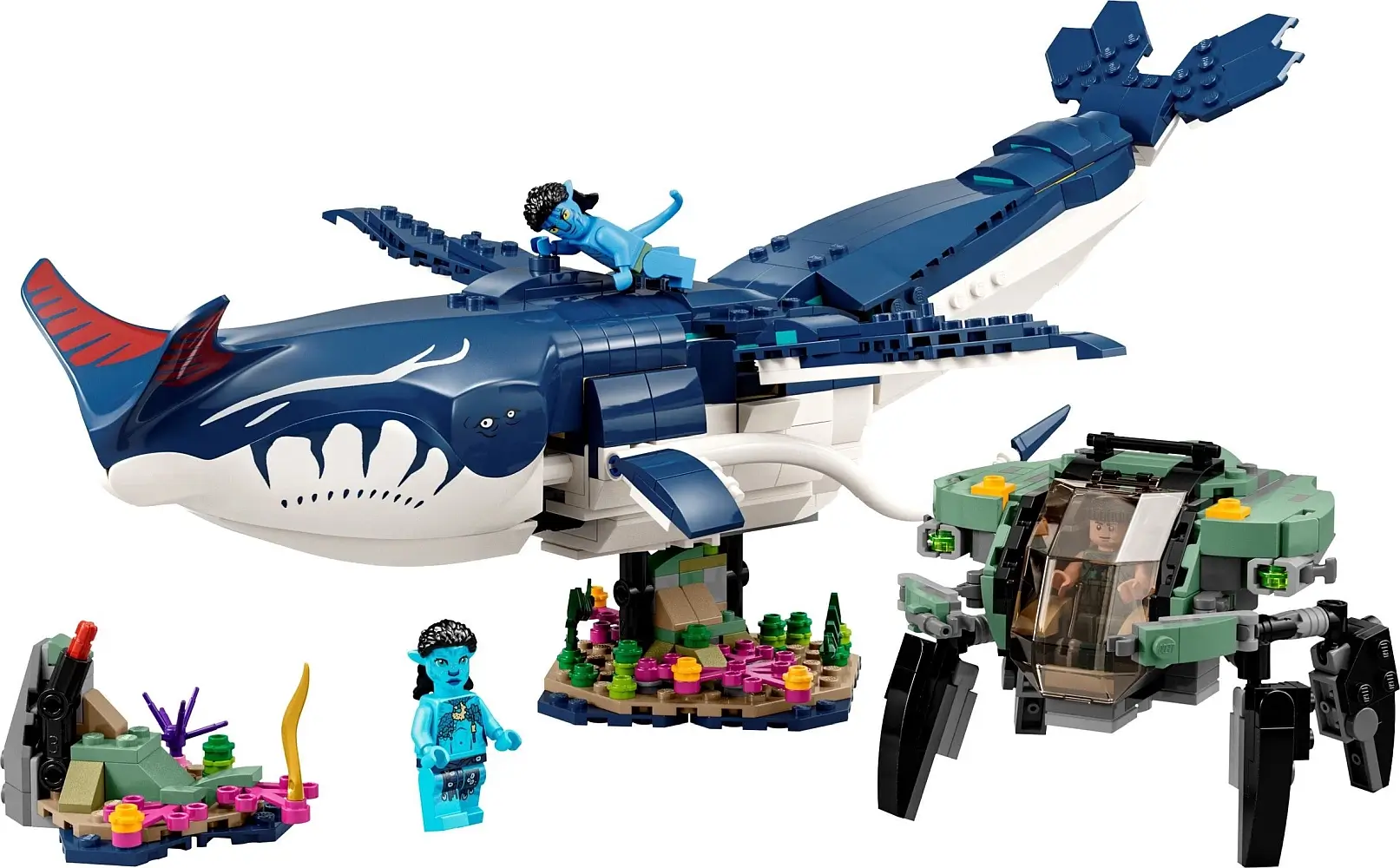 Niebieski Payakan the Tulkun i mech-krab z serii LEGO® Avatar™